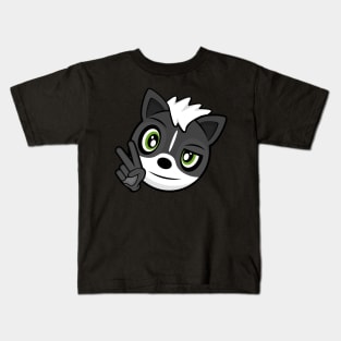 Relaxed Peace Sign Skunk Melville Kids T-Shirt